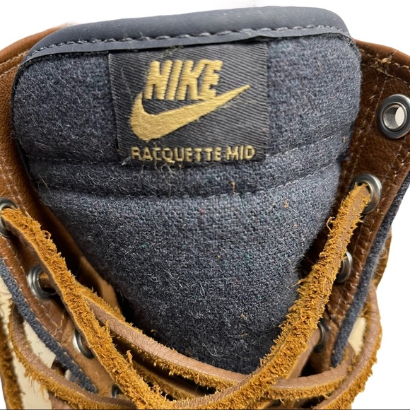 Nike Racquette Mid Denim Leather Lace Up Woman 7.5 - Picture 4 of 11